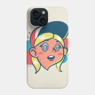 Retro Spaced Out Girl Phone Case