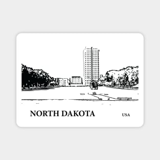 North Dakota State USA Magnet