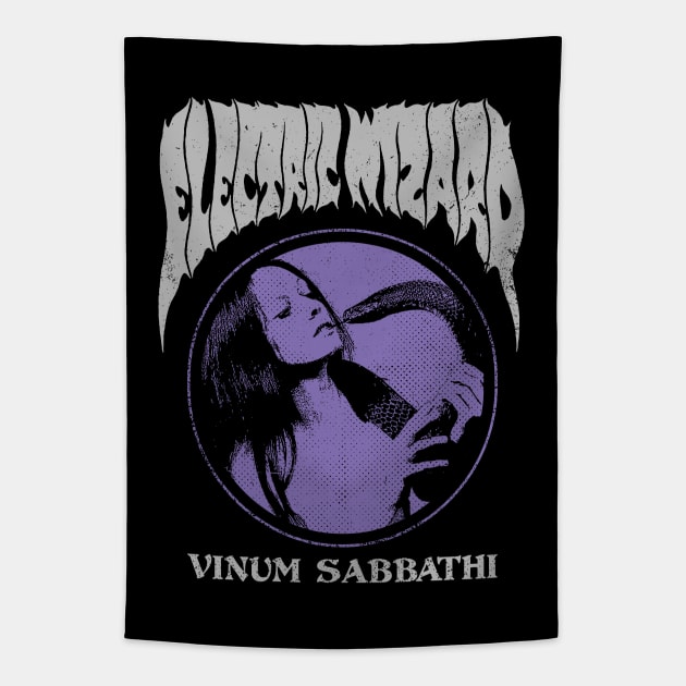 Electric Wizard - Vintage Fanmade Tapestry by fuzzdevil