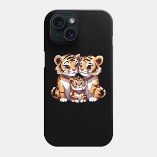 Cute Tiger Family Phone Case