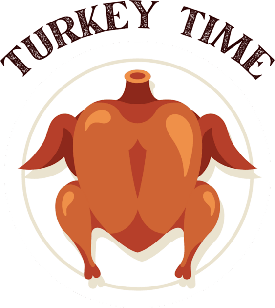 Turkey Time Fun Thanksgiving Apparel Kids T-Shirt by Topher's Emporium