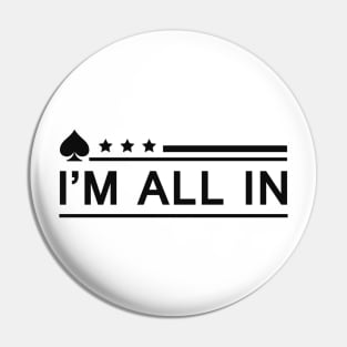 Poker - I'm all in Pin