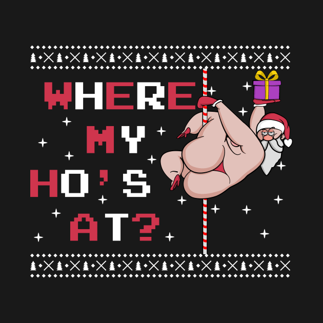 Xmas Ugly Santa Christmas Santa Claus HoHoHo by Monstershirts