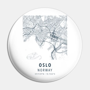 oslo norway simple map Pin