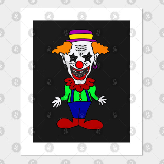 Cool Scary Clown Cartoon Art Clown Posters And Art Prints