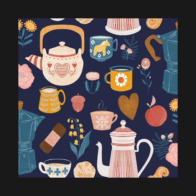 Swedish coffee pattern by Papergrape