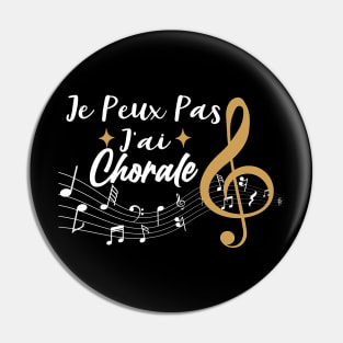 J'Peux Pas J'Ai Chorale Cadeau Chanteur De Choeur sinfonia Pin