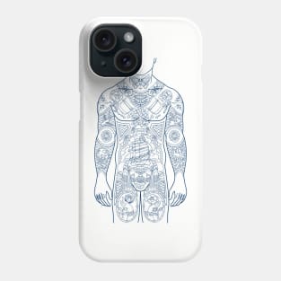 Body Suit - Blue Phone Case