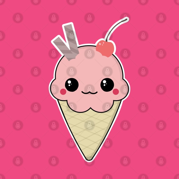Kawaii Ice Cream by Sasyall