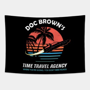 Doc Brown's Time Travel Agency Tapestry