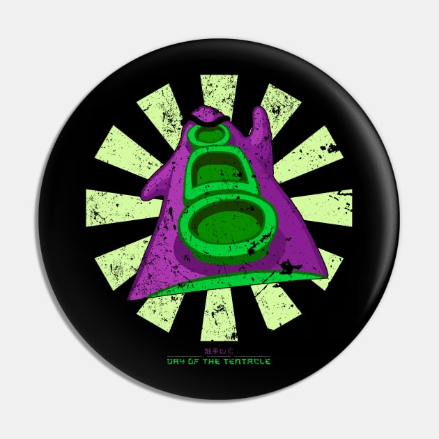 Day Of The Tentacle Retro Japanese Pin by Nova5