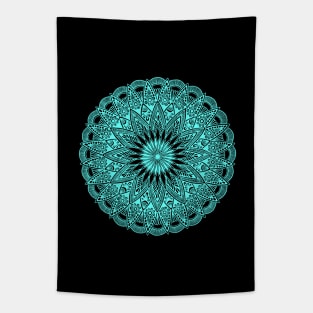 Mandala (light turquoise) Tapestry