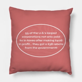 Tax The Rich - Anti Billionaire Pillow