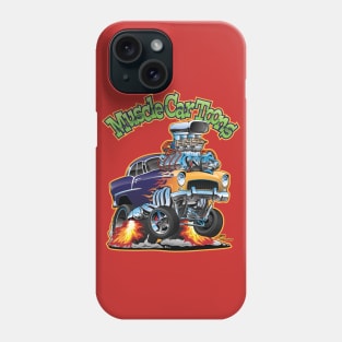 Muscle Car Toons Automotive Cartoon Comic Book Cover Art Phone Case