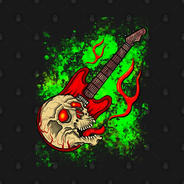 Skull guitar by Chillateez 