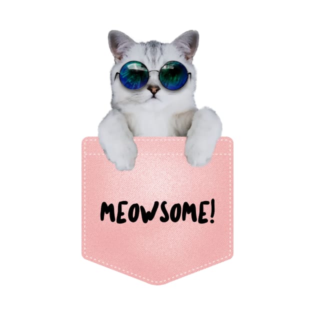 Kitten Lover Meowsome by Tip Top Tee's