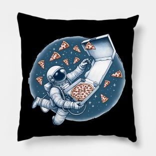 Astronaut in Space with Pizza, Love Eating Pillow