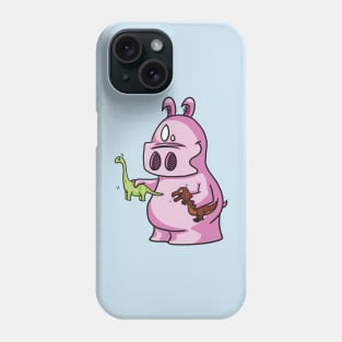 I play with dinosaurs Phone Case