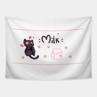 Cats love milk Tapestry