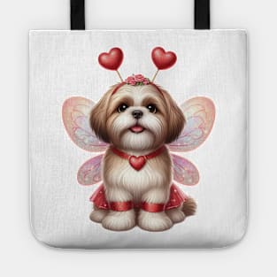 Valentine Fairy Shih Tzu Dog Tote