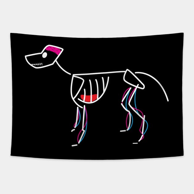 Dog Anatomy Tapestry by jjsealion