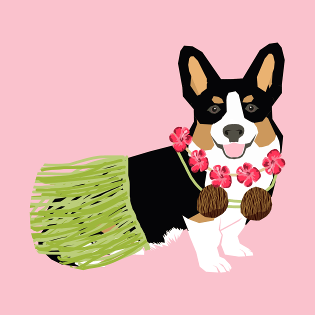 Tri Corgi Hula Dog by friendlypets