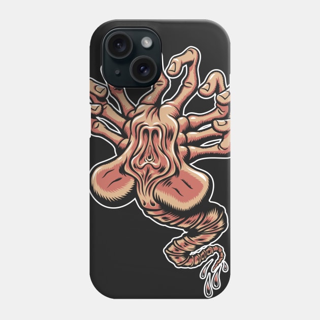 Screaming Facehugger - Sci Fi Horror Phone Case by Nemons