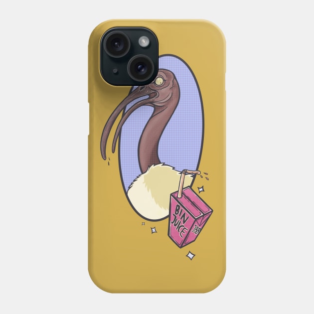 Bin Chicken - Urban Legends (Black Headed Ibis) Phone Case by MonoMano