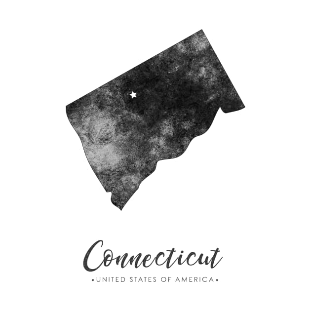 Connecticut state map by StudioGrafiikka