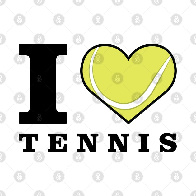 I Love Tennis by DesignWood-Sport