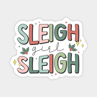 Sleigh Girl Sleigh Magnet