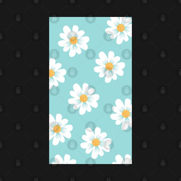 Mint Green Daisy Design by BlossomShop