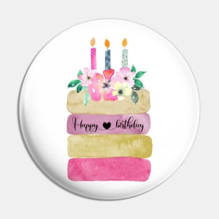 Happy birthday cake Pin