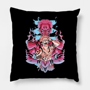 King of Curses Anime Fanart Pillow