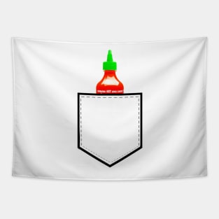 Sriracha in a Shirt Pocket Tapestry