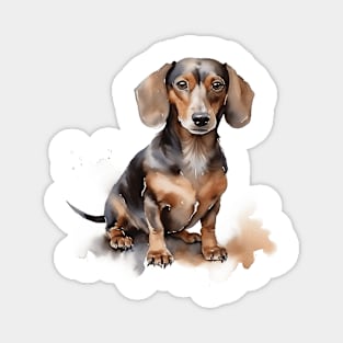 Dachshund Watercolor Style Magnet