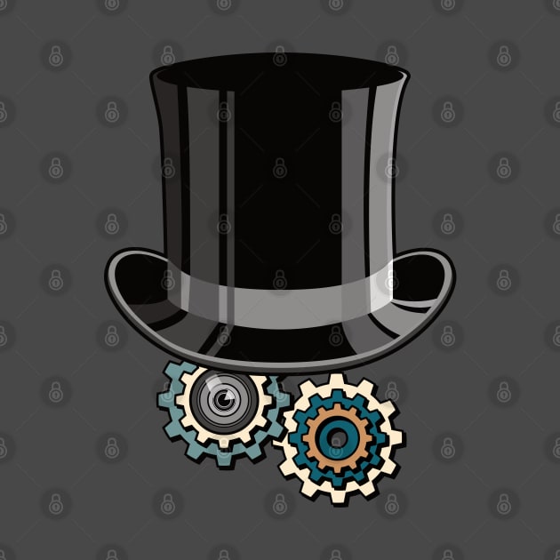 Victorian Mechanical Top Hat (Steampunk) by dkdesigns27