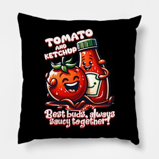 tomato and ketchup Pillow