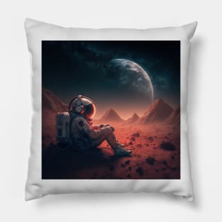 Last man on mars Pillow