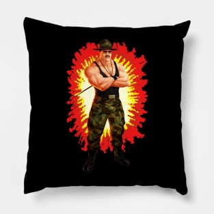 Sergeant SGT Slaughter GI Joe toy art card Pillow