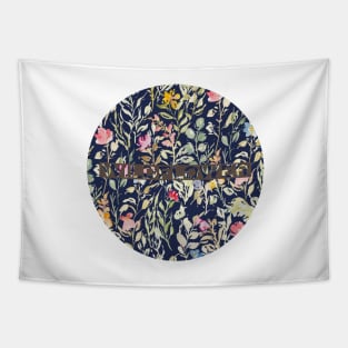 Wildflowers watercolor - Emory Maye collection Tapestry