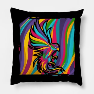 colorful canaries Pillow