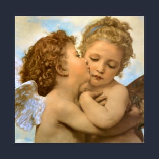 The First Kiss, angels detail by Bouguereau T-Shirt