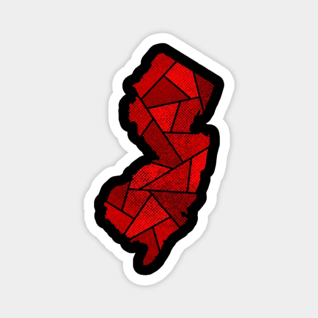 New Jersey Mosaic - Jersey Devil Magnet by dSyndicate