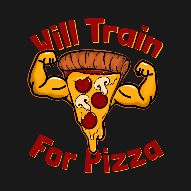 Will train For Pizza by SusanaDesigns