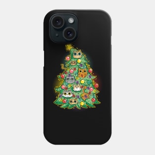 Christmas Tree Cats Phone Case