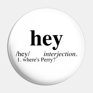 Where's Perry - Dictionary Pin