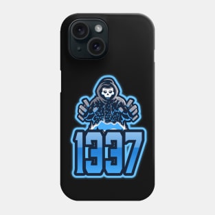 Cyber security - 1337 Hacker Blue Phone Case