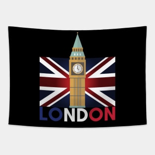 London Flag Design Tapestry