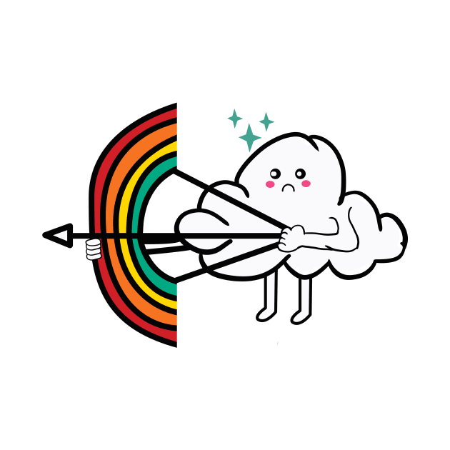 cute rainbow cloud by teemarket